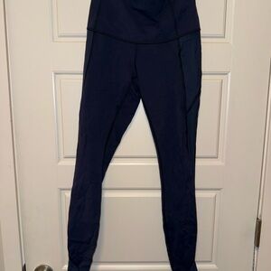 Lululemon Athletica Navy Leggings with Mesh Details